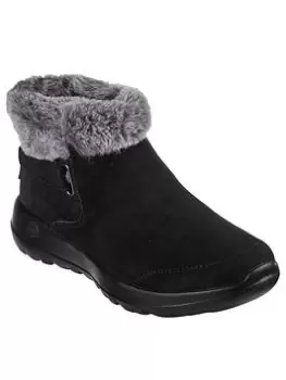 Image of Skechers On-the-go Joy Chugga Ankle Boots, Black, Size 4, Women