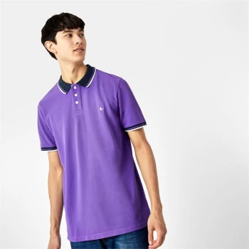 Image of Jack Wills Wilmcote Tipped Polo - Purple
