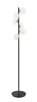 Image of Remy 6 Light Floor Lamp Chrome Black