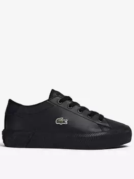 Image of Lacoste Childrens Lacoste Gripshot Trainers, Black, Size 10 Younger