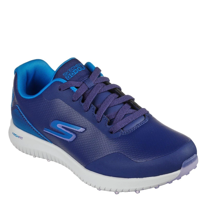 Image of Skechers Arch Fit Ultra Flight Water Repelle Spikeless Golf Shoes Womens - Blue Blue 3
