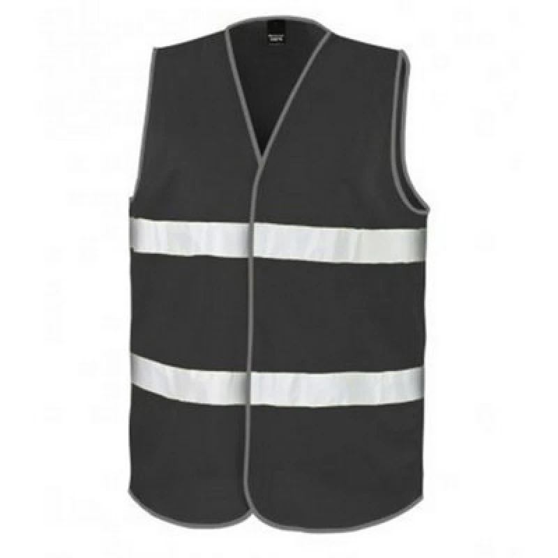 Image of Result Result Core Enhanced Vis Vest in Black Size: large Black L Unisex 5059444582592