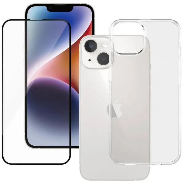 Image of PanzerGlass PanzerGlass 2-in-1 Bundle Glass + Case BULK Sleeve + screen protector set Apple iPhone 14 Transparent BULKSAFE95420