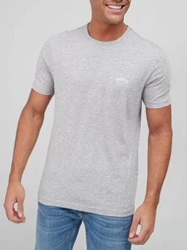 Image of Hugo Boss Athleisure Curved Logo T-Shirt Open Grey Size 2XL Men