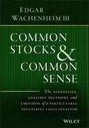Image of common stocks and common sense the strategies analyses decisions and emoti