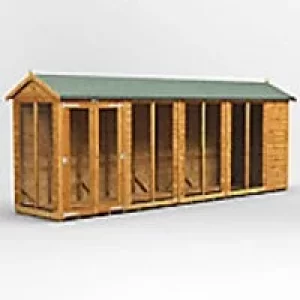 Image of Power Garden Shed 184PASH Golden Brown 18x4