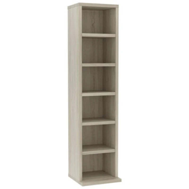 Image of vidaXL CD Cabinet Sonoma Oak 21x20x88cm Engineered Wood Storage Organiser