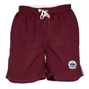 Image of Duke Mens Yarrow Kingsize Full Length Swim Short (8XL) (Burgundy)