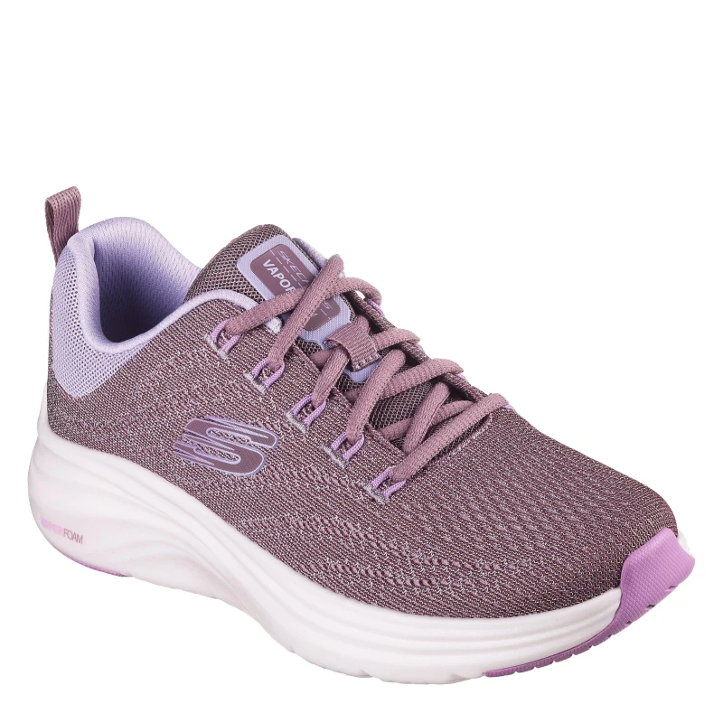 Image of Skechers Womens Engineered Mesh Air Cool Slip On Trainers Mauve/Multi female 2 (35)