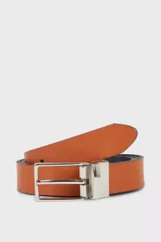 Image of Tan Leather Reversible Belt