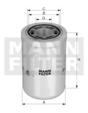 Image of Hydraulic Filter WH945 by MANN