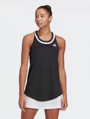 Image of adidas Club Tennis Tank Top, Pink/Black Size M Women