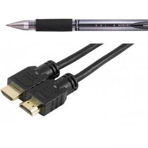 Image of Uni-Ball UM-151S Signo Gel Grip Blister Black Pack 3 11292UB