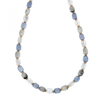 Image of Ladies Lola Rose Gold Plated Quartz & Labradorite Islington Necklace