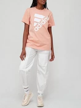 Image of adidas Brand Love Tee - Blush, Blush, Size S, Women