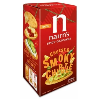 Image of Cheese & Smoky Chipotle Oatcakes - 200g - 703590 - Nairns