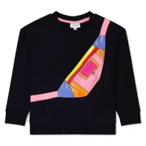 Image of Marc Jacobs Junior Crossbody Bag Logo Sweatshirt - Blue