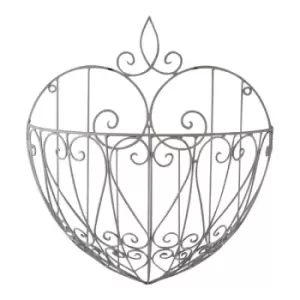 Image of Large Cream Heart Shaped Wall Planter