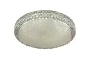 Image of Integrated LED 1 Light Decorative Flush Ceiling Light White