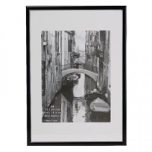 Image of Photo Album Company Black A4 Back Loading Certificate Frame A4MARBLK-N