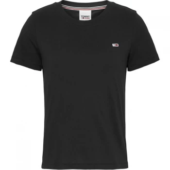 Image of Tommy Jeans Tjw Regular Jersey C Neck - Black