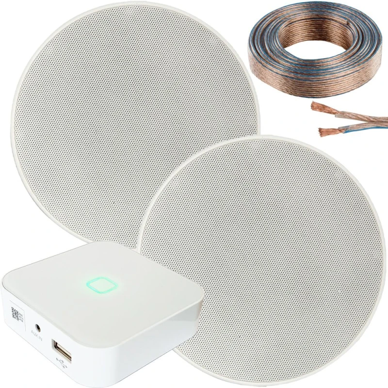 Image of Loops 80W Mini WiFi Stereo Amplifier & 2x 70W 5.25" Slim Ceiling Speaker System Multi unisex