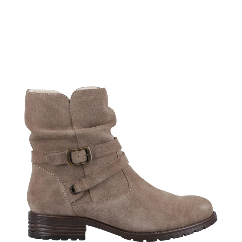 Image of Hush Puppies 'Piper' Ankle Boots Taupe female