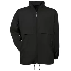 Image of B&C Mens Air Lightweight Windproof, Showerproof & Water Repellent Jacket (M) (Black)