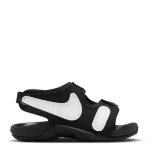 Image of Nike Sunray Adjust 6 Little Kids Slides - Black