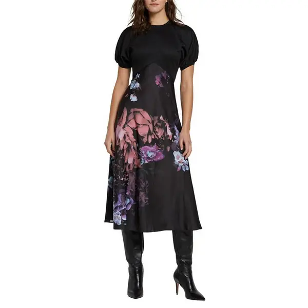 Image of Ted Baker Drewee Dress 8 (XS) Black 31240703310