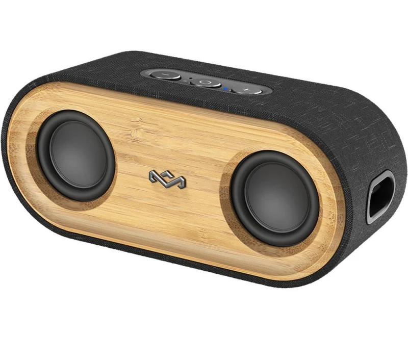 Image of HOUSE OF MARLEY Get Together 2 Mini Portable Bluetooth Speaker - Black & Brown, Brown,Black 846885010471