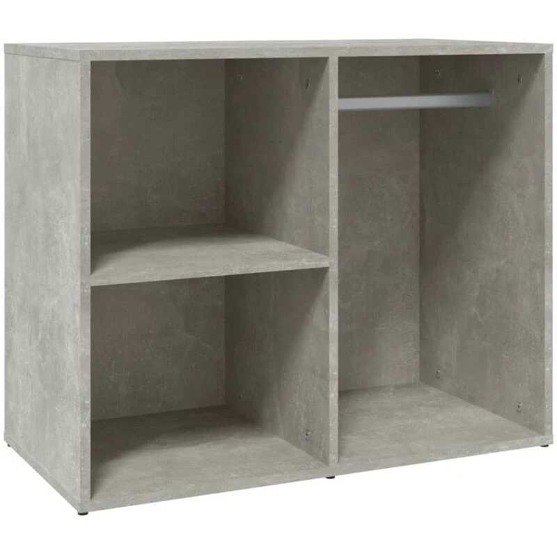Image of Vidaxl Dressing Cabinet Concrete Grey 80X40X65cm Engineered Wood, Grey 808850