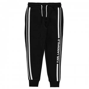 Image of KARL LAGERFELD Bad Boy Jogging Bottoms - Black 09B