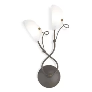Image of Wall Lamp With Shade Rust