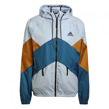 Image of adidas Back to Sport WIND. RDY Jacket Mens - Halo Blue / Mesa