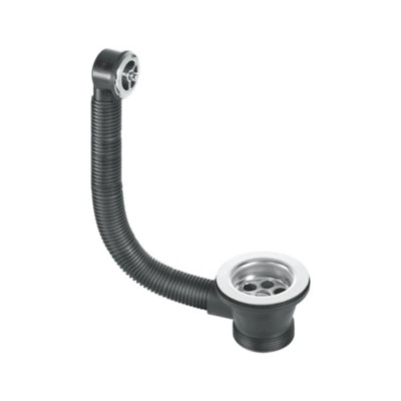 Image of McAlpine 1.5" Combined Sink Waste and Overflow - 70mm Flange FSW2PC-70 Silver