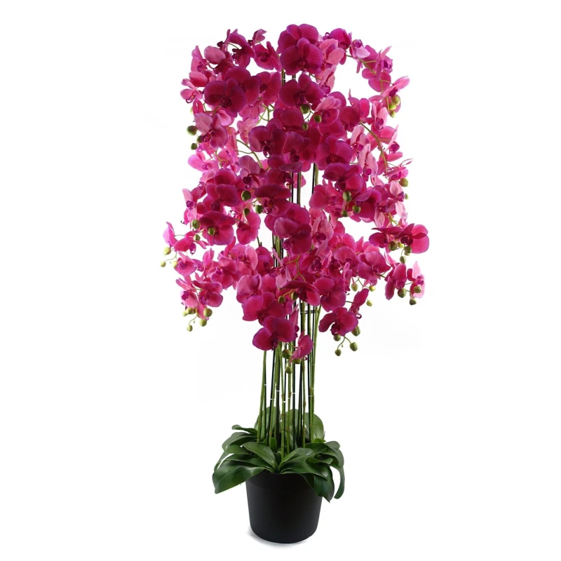 Image of Leaf 150cm Giant Pink Orchid Plant Artificial 189 flowers REAL TOUCH