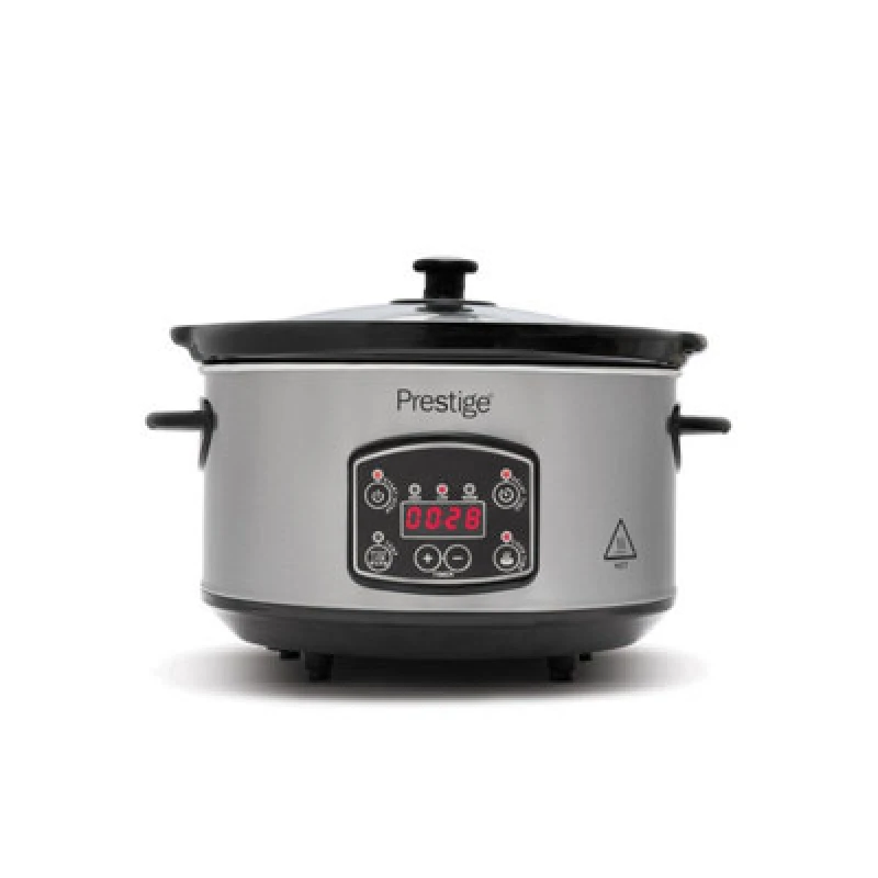 Image of Prestige Slow Cooker' Stainless Steel Digital Slow Cooker - 5.5L Silver