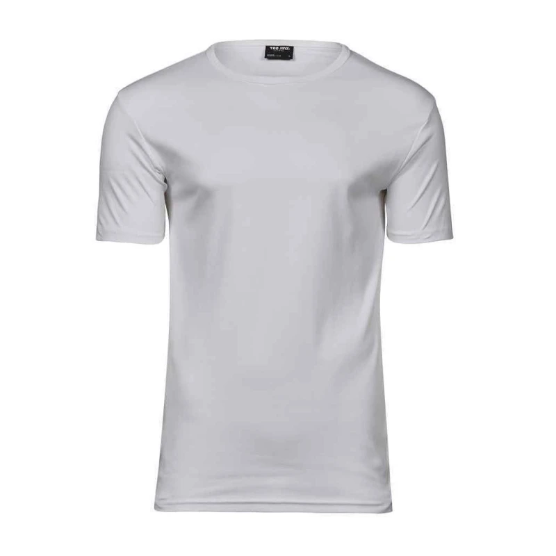 Image of TEE JAYS Mens Interlock T-Shirt in White Size: Small White Male S