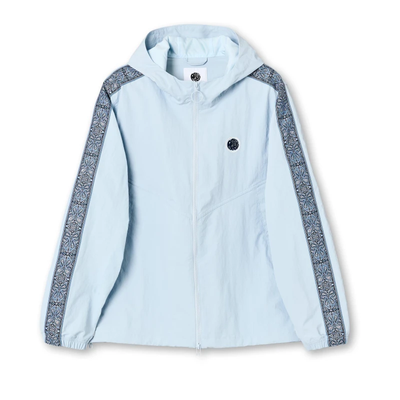 Image of Pretty Green Mens Eclipse Tape Weather-Resistant Rain Anorak Lt Blue male Large