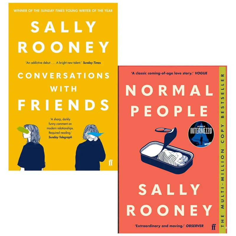 Image of Sally Rooney Conversations With Friends And Normal People Complete 2 Book Collection Sally Rooney Books