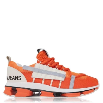 Image of Calvin Klein Jeans Lex Mesh Trainers - Orange Popsicle