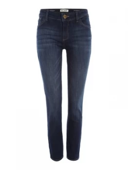 Image of DL1961 Margaux ankle grazer skinny jean in winter Denim Mid Wash