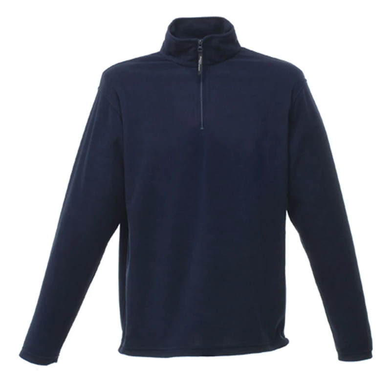 Image of Regatta Professional Mens Micro Zip Neck Fleece Top in Dark Navy Size: XS Dark Navy Male XS