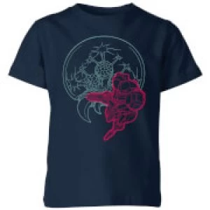 Image of Nintendo Super Metroid Samus And Mother Brain Kid's T-Shirt - Navy - 3-4 Years - Navy