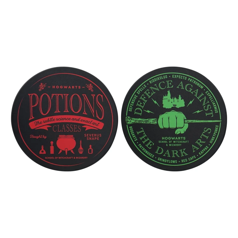 Image of Harry Potter Coasters Set of 2 Ceramic Boxed - Harry Potter (Potions) Multi