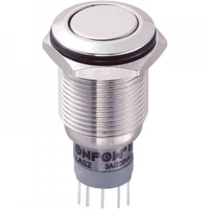 Image of TRU COMPONENTS LAS2GQF 22ZSP Tamper proof pushbutton 250 V AC 3 A 2 x OnOn IP67 latch