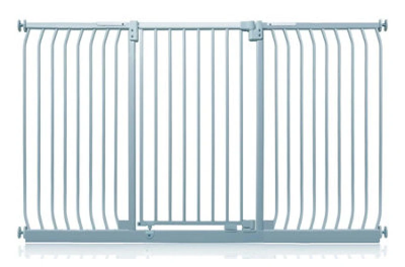 Image of Safetots Extra Tall Elite Safety Gate, 188Cm - 197Cm, Matt Grey, Extra Tall 96.8Cm In Height, Pressure Fit Stair Gate