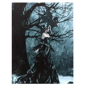 Image of Queen Of The Shadow Canvas Plaque by Nene Thomas