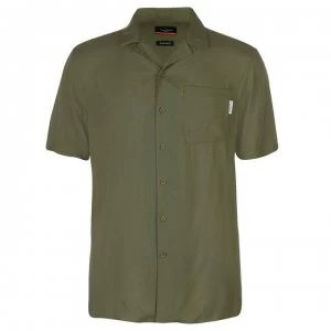 Image of Pierre Cardin Short Sleeve Shirt Mens - Khaki